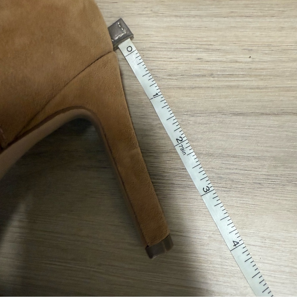 Naturalizer 27 Edit Abilyn Elegant Tan Strappy Suede Heels - Picture 7 of 8